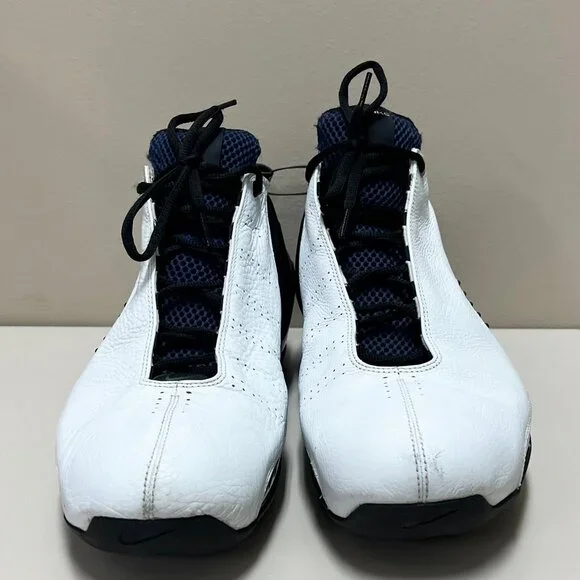 Nike Air Zoom Ultraflight 2003 Men\'s Size 15 White Midnight Navy - 305515-141 Size 15 - Nike Air Zoom Ultraflight White Midnight Navy for  main image 3